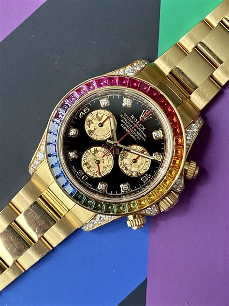 rolex daytona rainbow cena|rolex rainbow 2021 price.